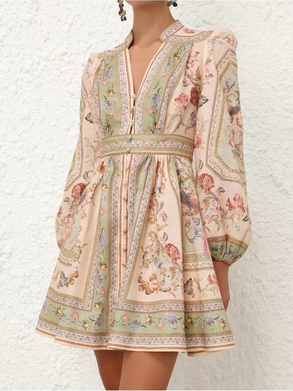 Zimmermann Boho Floral Mini Dress size 2
